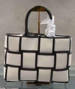 Design 2023 new fashion Canvas Tote Shopping Bag Weave Large Handbags
